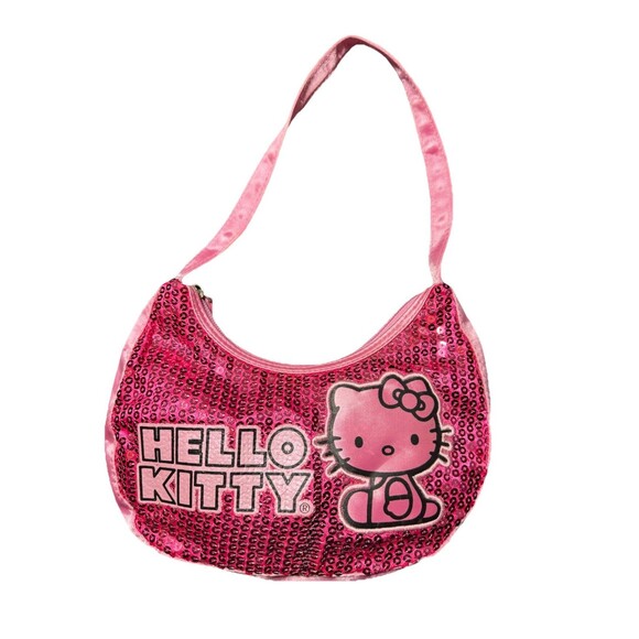 Hello Kitty Sanrio 2011 Sequin Mini Handbag – Pink Nostalgic Purse - Picture 1 of 7